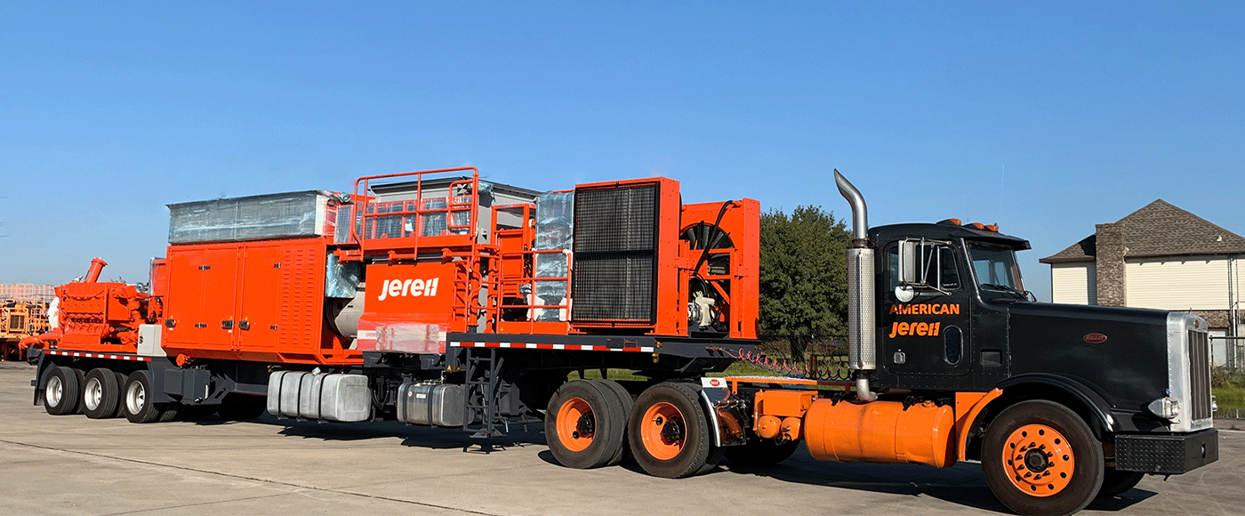 Apollo - Direct Drive Gas Turbine Fracturing Unit getting ready to be deployed.