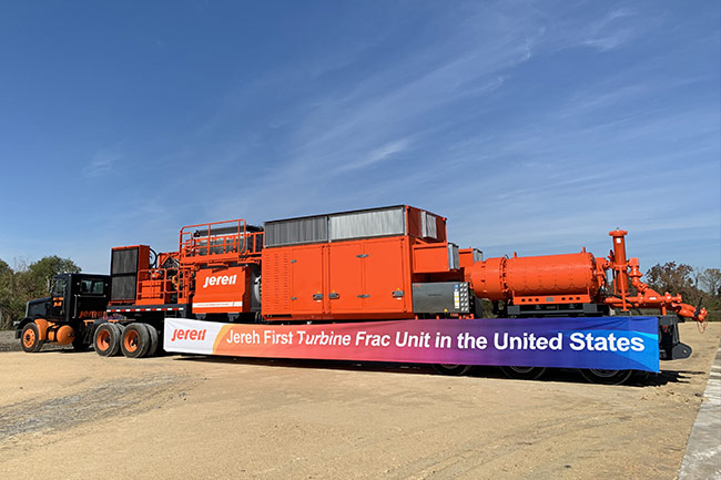 Jereh Wins Another Order of Over $30 Million for Turbine Fracturing Pumper